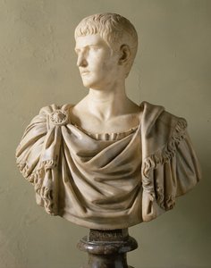 Portrett av keiseren Caligula (12-41) (marmor)